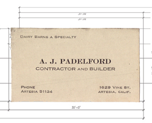 A. J.'s Business Card (c. 1940)